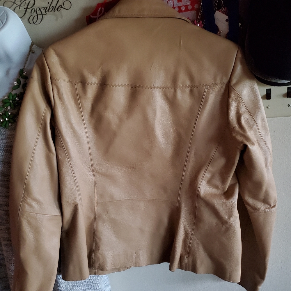 Women's fashion leather jacket